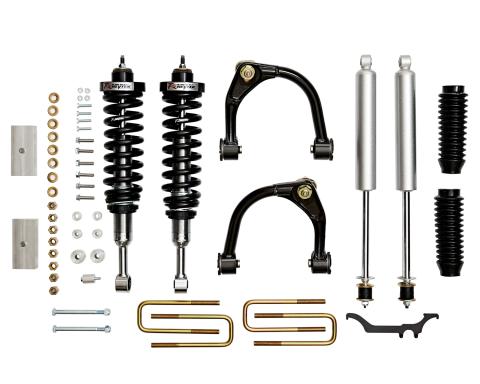 Tacoma PreRunner 3.0 Inch Coil Over Lift Kit with SPC Upper Control Arms and Rear Block For 05-15 Tacoma PreRunner 4WD Revtek