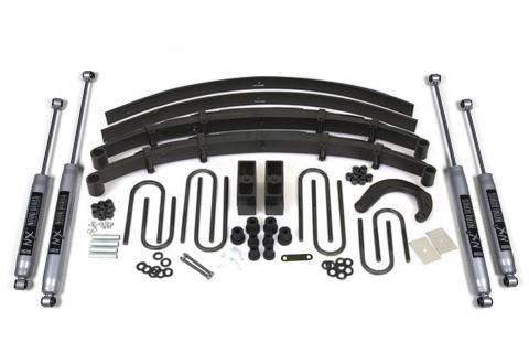 6 Inch Lift Kit Chevy/GMC 1/2 Ton Truck/SUV 73-76 4WD Leaf Springs NX2 Nitro Shocks