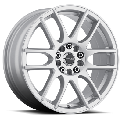 Aluminum Wheels 16x7 Mystique 141S Gloss Silver 40 Offset 4 on 100/4 on 108 Bolt Pattern 72.62 Bore Raceline