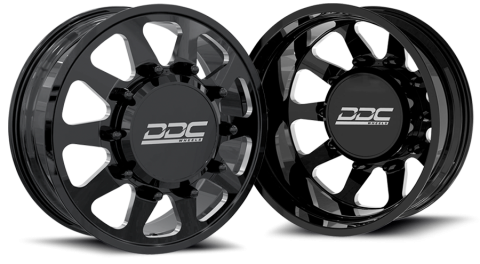 Dually Wheels The Ten Forged 20x8.25 8x165 Black/Mill 94-18 Dodge Ram 3500 92-10 Silverado/Sierra 3500 87-97 Ford F-350 DDC Wheels