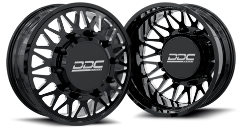 Dually Wheels The Mesh Forged 24x8.25 8x200 Black/Mill 05-25 Ford F-350 11-14 Ford F-450 19-25 Dodge Ram 3500 DDC Wheels