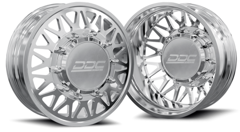 Dually Wheels The Mesh Forged 24x8.25 8x210 Polished 11-25 Silverado/Sierra 3500 DDC Wheels