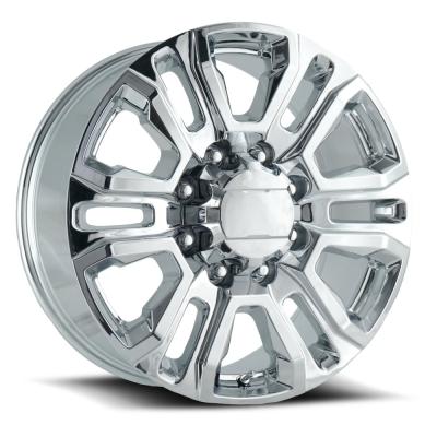 Fr275 20X8.5 8X180 +47 HB 124.1 Gmc Denali 2500 Chrome With Cap Factory Reproductions