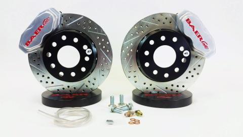 Brake System 11 Inch Front SS4+ Deep Stage Drag Race Clear 10-14 Camaro BAER Brakes