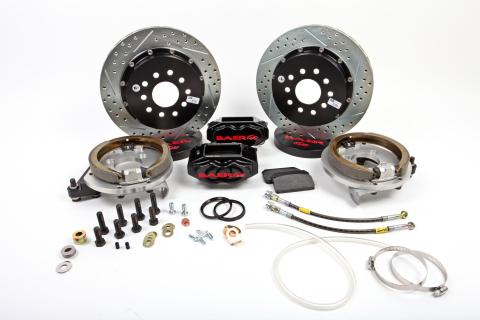 Brake System 13 Inch Rear SS4+ w/Park Brake Black 60-87 GM C 10 Truck 6 Lug BAER Brakes
