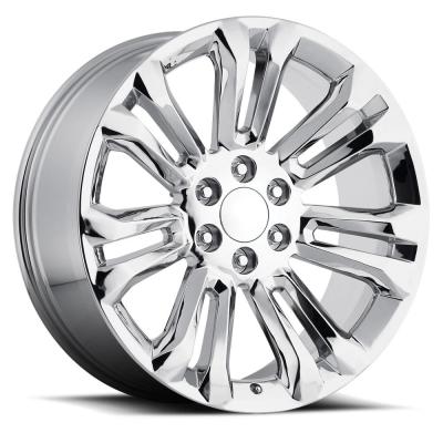 22X9 6X5.5 +24 HB 78.1 2015 Gmc Chrome With Cap Factory Reproductions