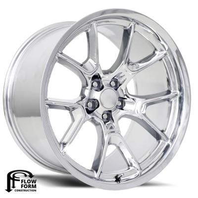 20X11 5X115 -2.5 HB 71.5 Anniversary Flow Form Chrome With Cap Factory Reproductions
