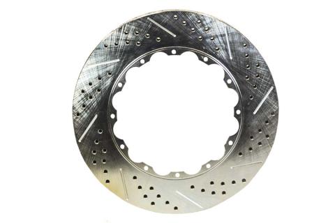 Rotor Ring Replacement 14 Inch 1.25 Inch Thick Slot Drill W/Zinc Drivers Side BAER Brakes
