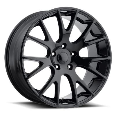 20X10 5X5 +45 HB 71.5 Jeep Hellcat Gloss Black With Cap Factory Reproductions