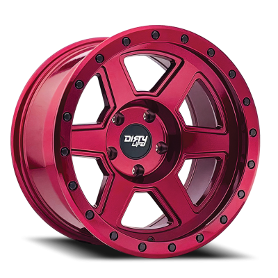 Dirty Life Race Wheels Compound 9315 Gloss Crimson Candy Red 17X9 5-127 -12Mm 78.1Mm