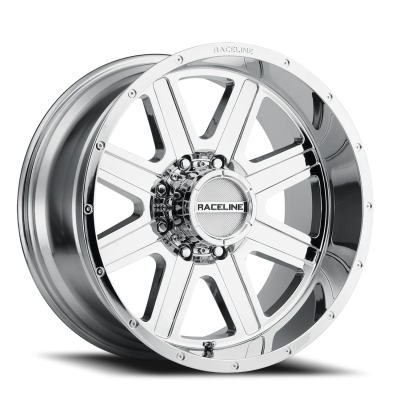 Aluminum Wheels 16x8 Hostage 940C Chrome 0 Offset 5 on 114.3 Bolt Pattern 78.1 Bore Raceline