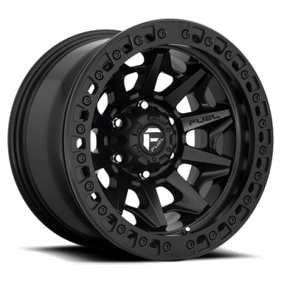 Aluminum Wheels 17X9 Covert Beadlock D114 6 On 139.7 Matte Black 106.1 Bore -15 Offset Multi Spoke Fuel Off Road Wheels