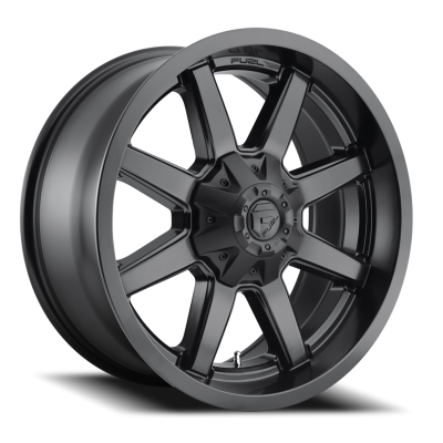 Aluminum Wheels 20X10 Maverick D436 8 On 165.1 Satin Black 125.2 Bore -12 Offset 8 Spoke Fuel Off Road Wheels