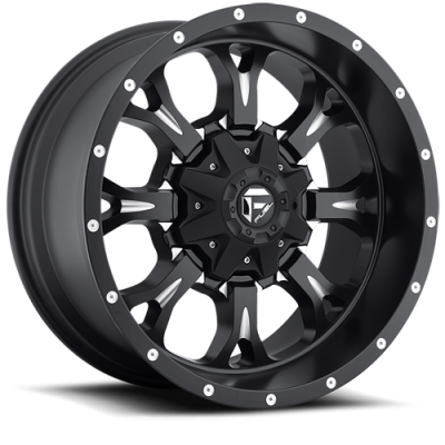 Aluminum Wheels 17X9 Krank D517 6 On 135/6 On 139.7 Matte Black Milled 106.4 Bore 1 Offset Fuel Off Road Wheels