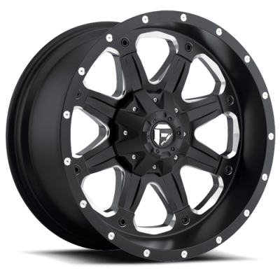 Aluminum Wheels 17X9 Boost D534 5 On 127/5 On 139.7 Black Milled 87.1 Bore -12 Offset Multi Spoke Fuel Off Road Wheels