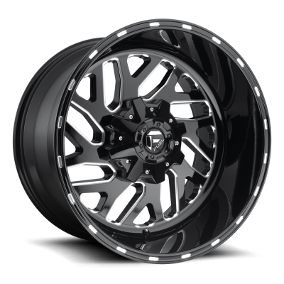 Aluminum Wheels 20X10 Triton D581 5 On 139.7/5 On 150 Gloss Black Milled 110.1 Bore -18 Offset Mesh Spoke 40 Lbs Fuel Off Road Wheels