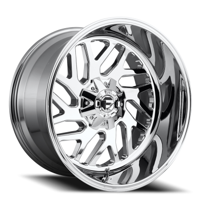 Aluminum Wheels 22X12 Triton D609 8 On 165.1 Chrome Plated 125.1 Bore -43 Offset Mesh Spoke Fuel Off Road Wheels