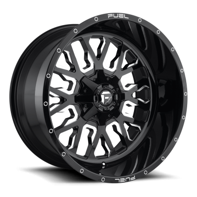 Aluminum Wheels 17X9 Stroke D611 5 On 139.7/5 On 150 Gloss Black Milled 110.3 Bore 1 Offset Fuel Off Road Wheels