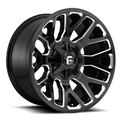 Aluminum Wheels 20X9 Warrior D623 5 On 139.7/5 On 150 Gloss Black Milled 110.3 Bore 1 Offset Fuel Off Road Wheels