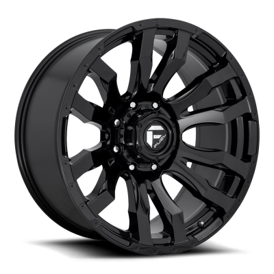 Aluminum Wheels 20X8.25 Blitz D675 8 On 165.1 Gloss Black 121.5 Bore -240 Offset Multi Spoke Fuel Off Road Wheels