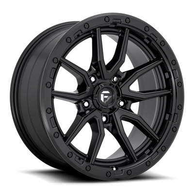 Aluminum Wheels 20X9 Rebel D679 5 On 127 Matte Black 71.5 Bore 1 Offset Fuel Off Road Wheels