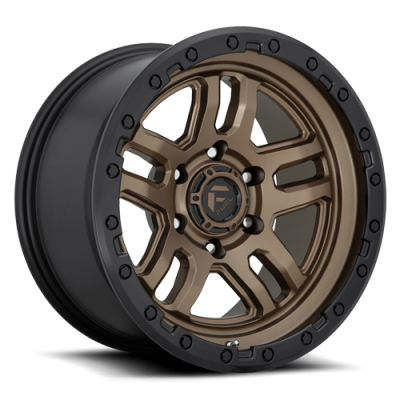 Aluminum Wheels 18X9 AMMO D702 6 On 135 Matte Bronze W/Black Bead Ring 87.1 Bore 1 Offset 5 Spoke Fuel Off Road Wheels