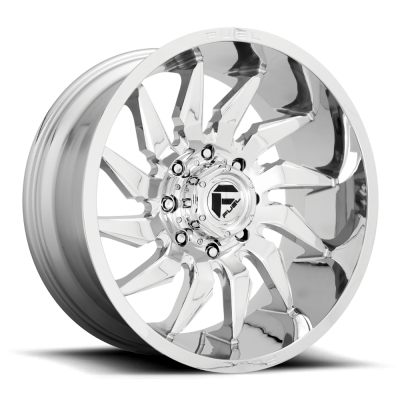 Aluminum Wheels 24X12 Saber D743 6 On 139.7 Chrome 106.1 Bore -44 Offset Fuel Off Road Wheels