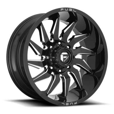 Aluminum Wheels 20X9 Saber D744 6 On 135 Gloss Black Milled 87.1 Bore 20 Offset Fuel Off Road Wheels