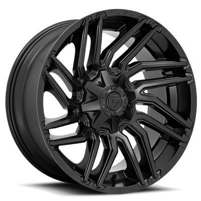 Aluminum Wheels 22X10 Typhoon D775 8 On 165.1 Matte Black 125.2 Bore -18 Offset Fuel Off Road Wheels