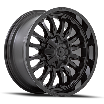 Aluminum Wheels 20X10 Arc D796 8 On 165.1 Matte Black W/ Gloss Black Lip 125.1 Bore -18 Offset Fuel Off Road Wheels