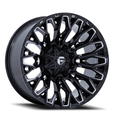 Aluminum Wheels 20X10 Strike FC865 BE 6 On 135/6 On 139.7 Gloss Black Milled 106.1 Bore -18 Offset Fuel Off Road Wheels