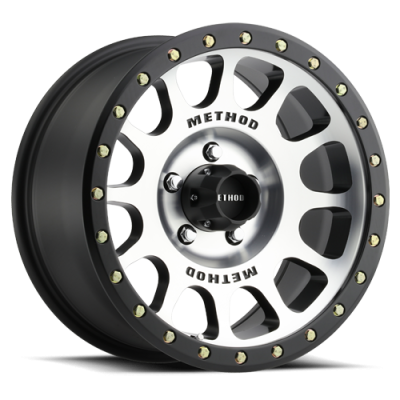 Aluminum Wheels 17x8.5 NV MR305 Bolt Pattern 5 On 127 Offset 0 Lip Size 1.3 Black BM Machined Face-Black Street Loc Method