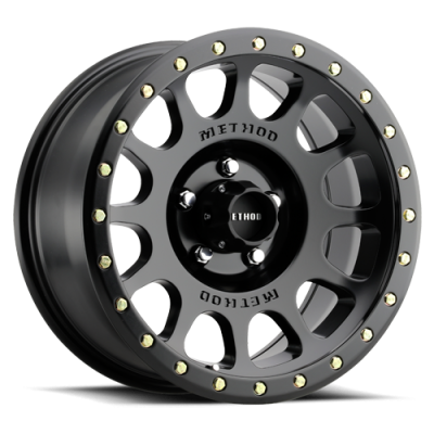 Aluminum Wheels 17x8.5 NV MR305 Bolt Pattern 5 On 127 Offset 25 Lip Size 1.18 Matte Black MB Method