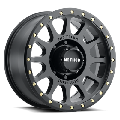Aluminum Wheels 17x8.5 NV HD MR305 Bolt Pattern 8 On 180 Offset 0 Lip Size 1.26 Matte Black MB Method