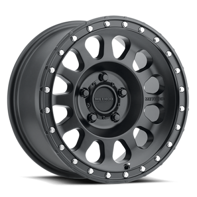 Aluminum Wheels 17x8.5 MR315 Bolt Pattern 5 On 127 Offset 0 Lip Size 1.65 Matte Black MB Method