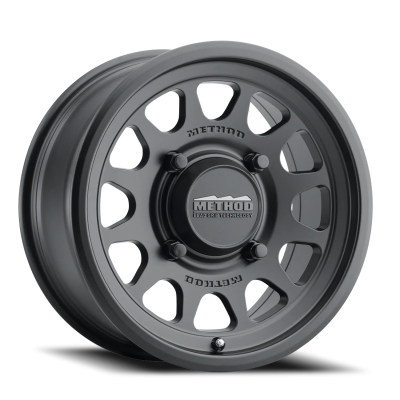 Aluminum Wheels 15x10 MR414 Bead Grip UTV Bolt Pattern 4 On 136 Offset 25 Lip Size 2.72 Matte Black MB Method