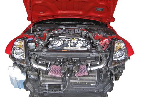 350Z Hi-Flow Ultra Long Dual Tube Air Intake Gen 3 Z33 Oil Filter For 07-09 Nissan 350Z Stillen