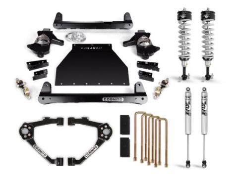 Cognito 4-Inch Performance Lift Kit With Fox PS IFP 2.0 Shocks for 07-18 Silverado/Sierra 1500 2WD/4WD With OEM Cast Steel Control Arms