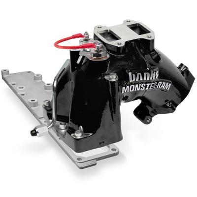 Monster-Ram Intake System for 07.5-12 Dodge Ram 2500/3500 6.7L Cummins Black Powdercoat Banks Power