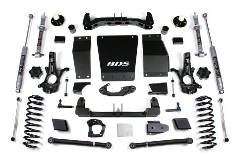 6 Inch Lift Kit Chevy/GMC Suburban Tahoe Yukon/XL 1500 15-19 4WD Aluminum / Stamped Steel NX2 Nitro