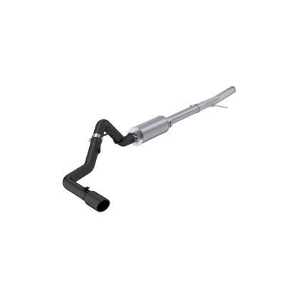2024-Up Ford Ranger 2.3L Ecoboost Armor BLK Black-Coated Aluminized Steel 3-Inch Cat-Back Single Side Exit with Polished Tip MBRP