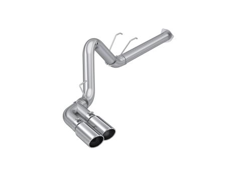 4 Inch Filter Back Single Side Dual Exit T409 Stainless Steel For 17-Up Ford F-250/350/450 6.7L MBRP