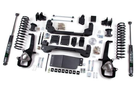 2012 Ram 1500 4WD 6 Inch Suspension Lift Kit, 5 Inch Rear Lift, Coil Spring - Nitro Loaded Struts, Nitro Shocks Zone Offroad