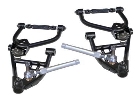 Truturn System For 1978-1988 G-Body For Use W/ Coil-Overs Or Shockwaves Sold Separately Upper And Lower Control Arms Delrin Bushings Ball Joints Tie Rod Ends Adjuster And Tie Rod StudsPowder Coated Satin Black Ridetech