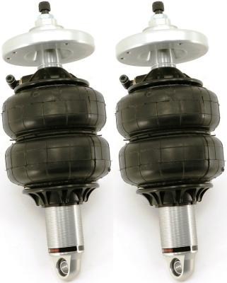 Front HQ Shockwaves For 1964-1966 Mustang For Use W/ Stock Upper Arms Pair Of Rebound Adjustable Shock waves W/ 1/4 Inch Airline Fittings T-Bar And Billet Adapter Ridetech