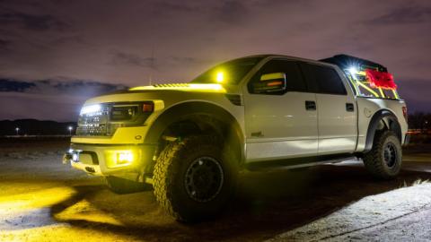 09-14 Ford F150 A Pillar Mounts SDHQ Offroad