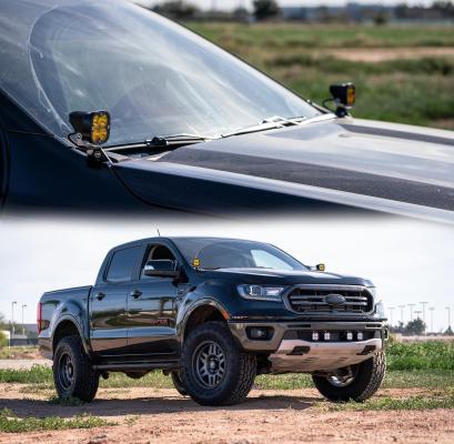 19-Present Ranger A Pillar Light Mounts SDHQ Offroad