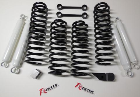 Jeep JK 3.0 Inch Front Upgrade Coil Spring Lift For 07-18 Wrangler JK 2 Door Revtek