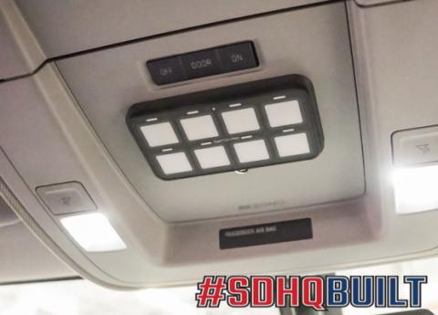 18-20 GM 2500/3500 Switch Pros 9100 Overhead Keypad Mount W/O Sunroof W/O Power Sliding Rear Window With Garage Door Opener Grey Color Panel SDHQ Offroad