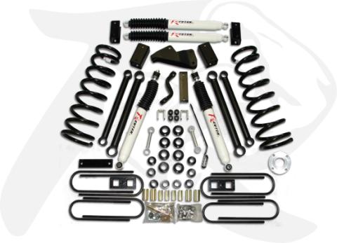 Ram 2500 6.0 Inch Front 4.0 Inch Rear Axle Forward Suspension System 2009 Ram 2500 4WD Diesel/V10 Revtek